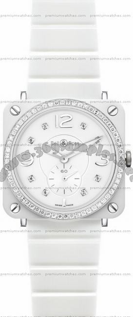 Bell & Ross BR S Quartz Phantom Diamond Unisex Wristwatch BRS-WHC-PH-LGD/SCE