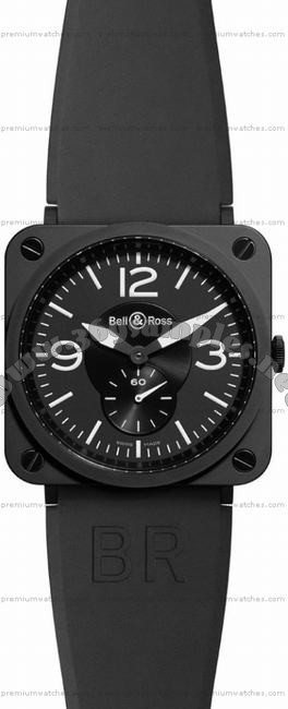 Bell & Ross BR S Quartz Black matte ceramic Unisex Wristwatch BRS-BL-MAT/SRB