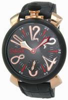 Replica GaGa Milano Manual 48mm PVD/Carbon Fibre Men Wristwatch 5014.BK