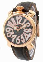 Replica GaGa Milano Manual 40mm Gold Plated Unisex Wristwatch 5021.3.DBR
