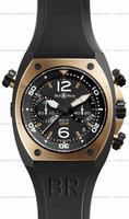 Replica Bell & Ross BR 02-94 Chronographe Pink Gold & Carbon Mens Wristwatch BR02-CHR-BICOLOR