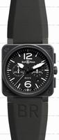 Replica Bell & Ross BR 03-94 Chronographe Carbon Mens Wristwatch BR0394-BL-CA