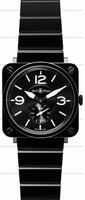 Replica Bell & Ross BR S Quartz Black ceramic Unisex Wristwatch BRS-BL-CERAMIC/SCE